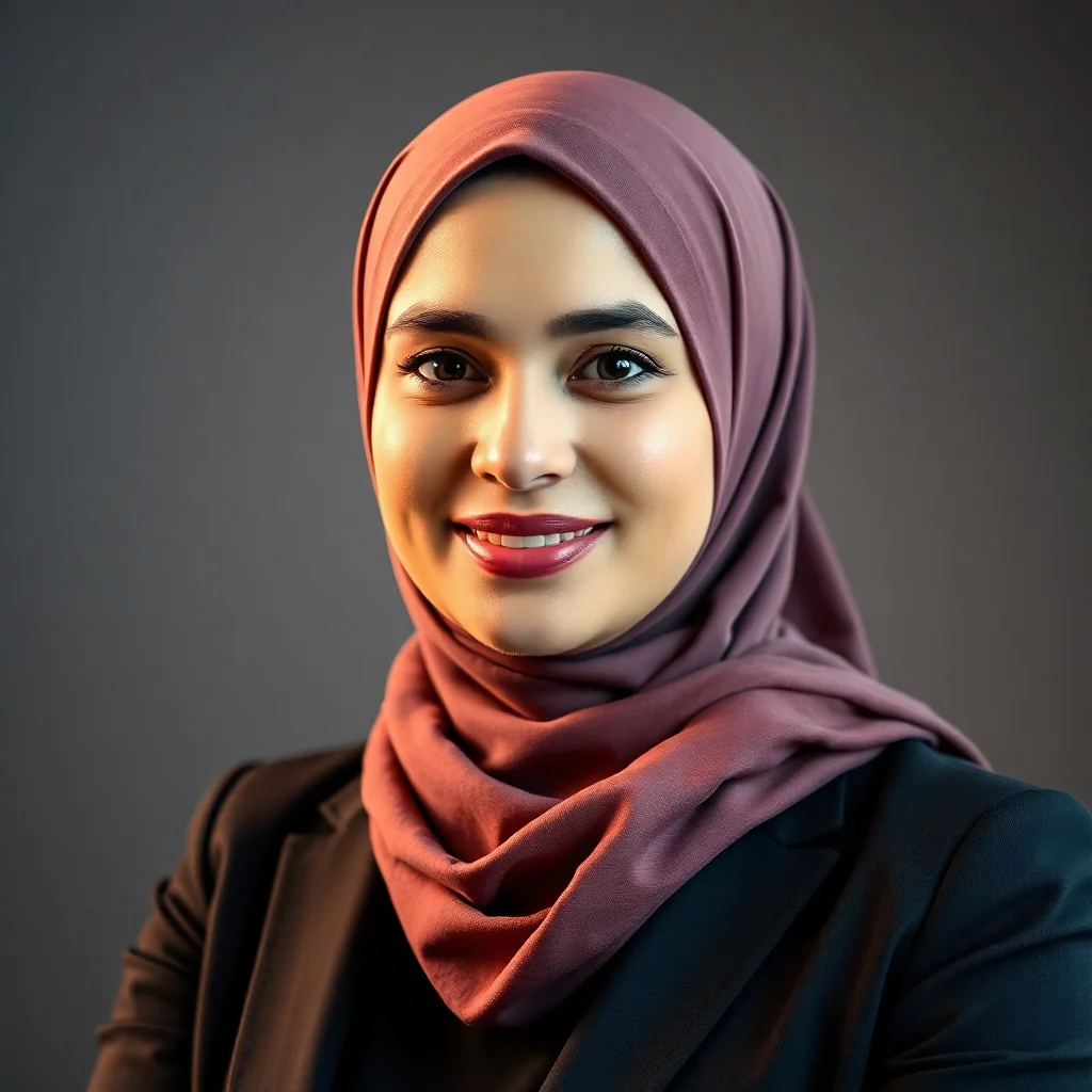 Confident Arab woman in business attire