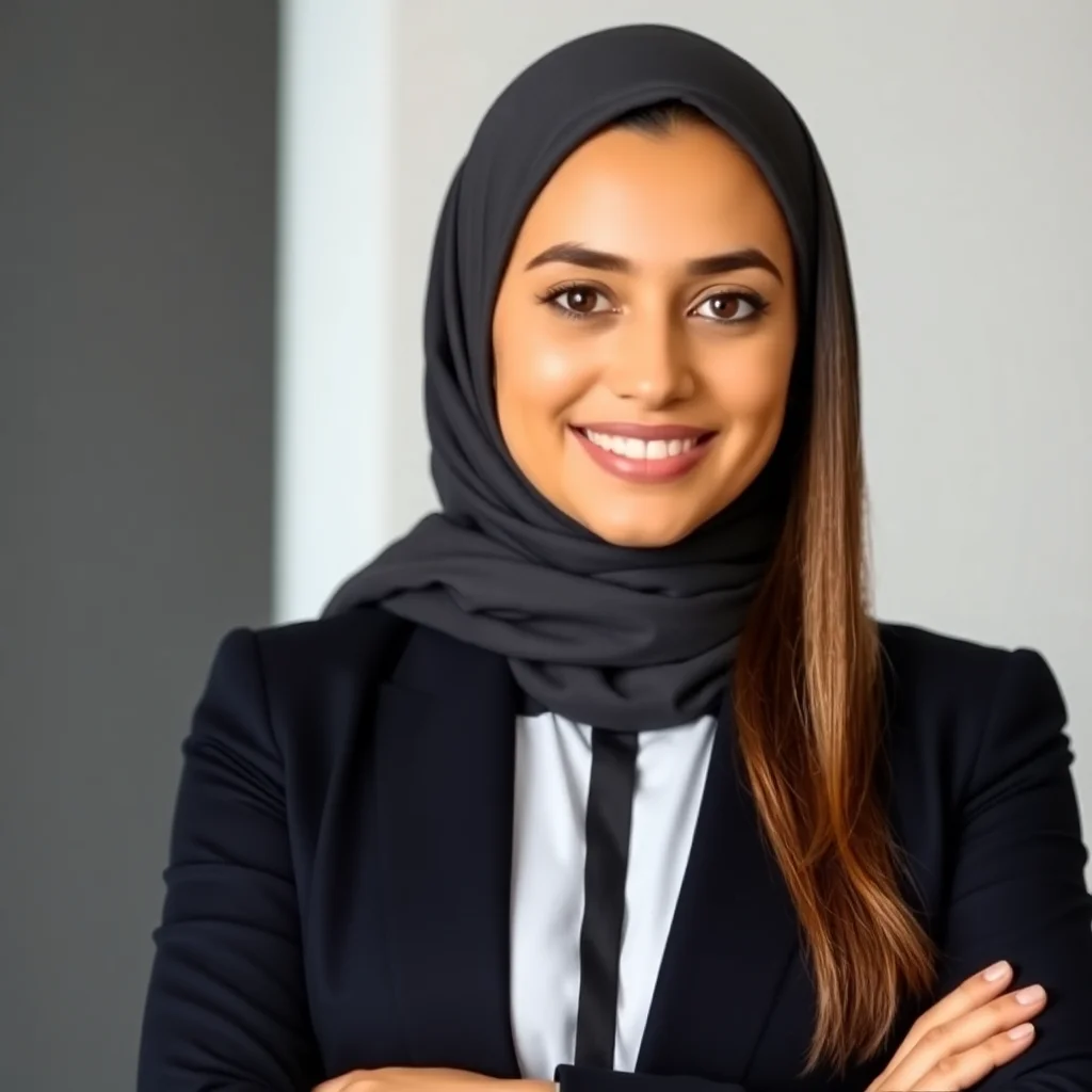 Young Arab professional, modern blazer